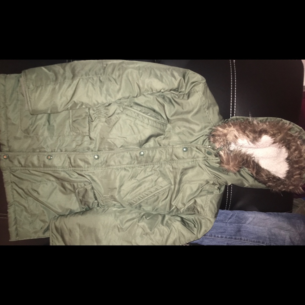 Boys Sherpa lined coat